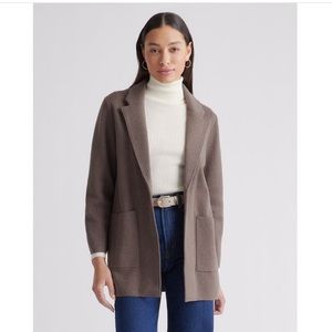 Quince Organic Cotton Knit Blazer (M)